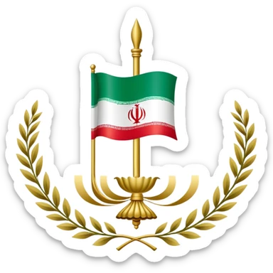 iran pahlavi flag emoji only flag sticker