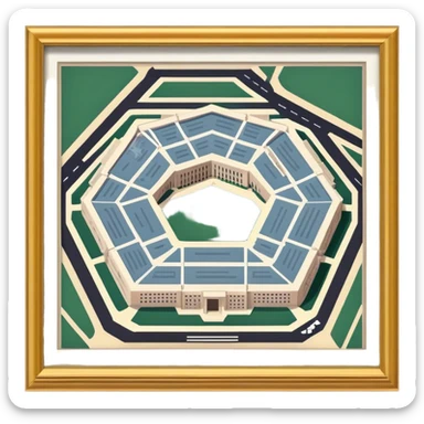 The Pentagon, usa building sticker