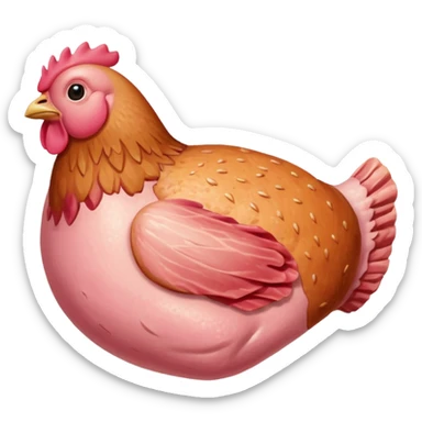 raw chicken thigh sticker