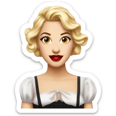 Tessa Francis Netting is an actress, YouTuber, host, and all around geek. She began her professional career donning a tutu onstage in the Original Broadway BLONDE. red lipstick sticker