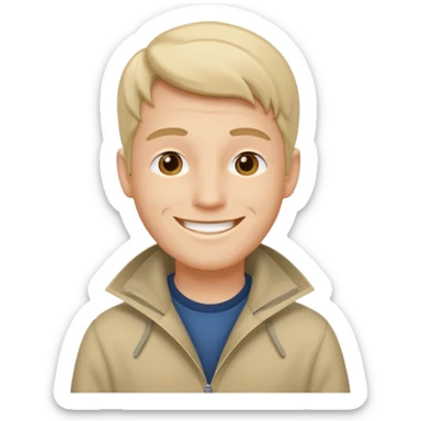 Make a man with a sou’wester, the cap that you use when it rains sticker