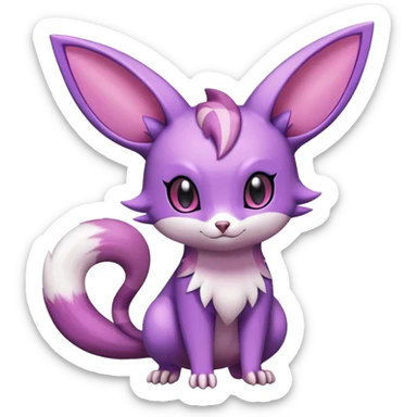 Shiny Furret-Espeon-Noibat-Hybrid (Full body) sticker
