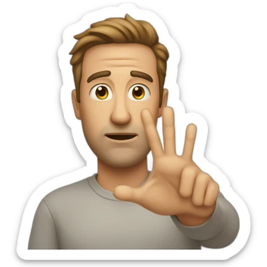 man-gesturing-no sticker