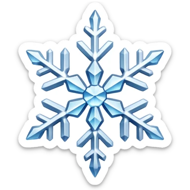 Snowflakes in winter morning sticker