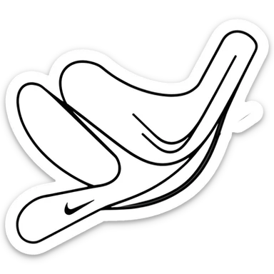 Nike swoosh logo sticker