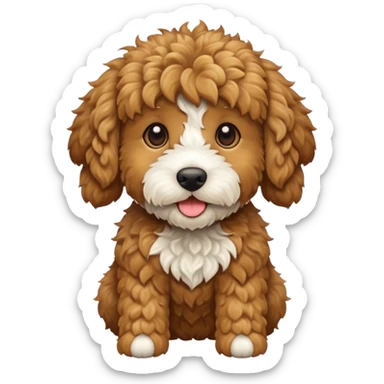 golden doodle dog sticker