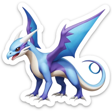 Noivern-Latios-Lugia-Fakémon-hybrid-creature (full body)  sticker