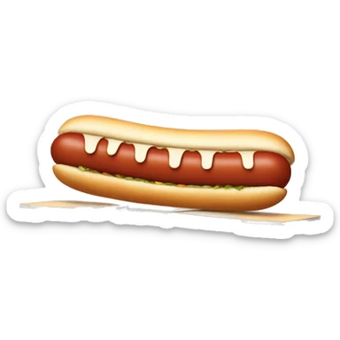 A hotdog playing ping pong  sticker