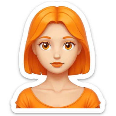 Orange Jodie sticker