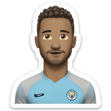 A guy tichort manchester city sticker