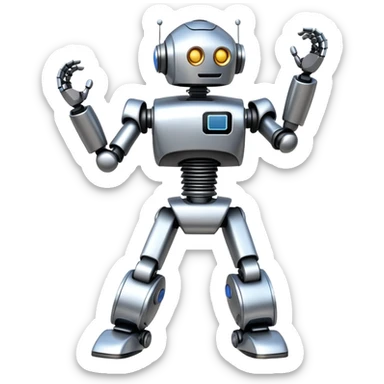 Robot dancing  sticker