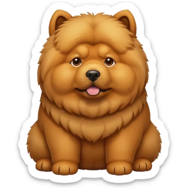 chow chow dog sticker