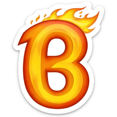 Dax flame with the number 6 on his right and 7 on his left sticker