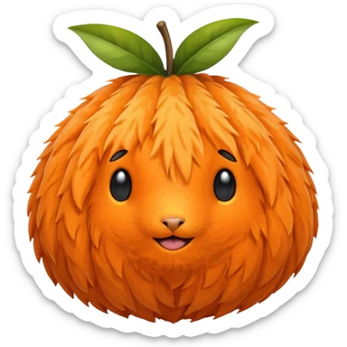 Kapibara fruit cap sticker