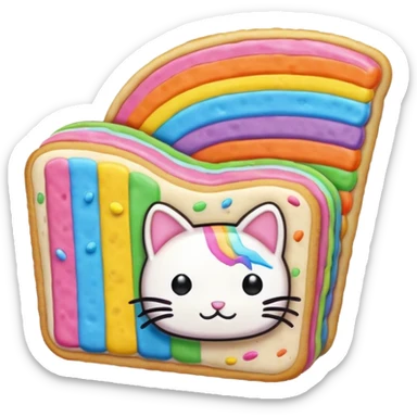 nyan cat poptart sticker