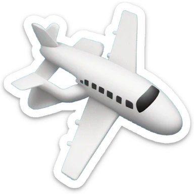 Avion en papier sticker