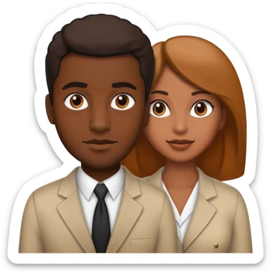 Women hire black  sticker