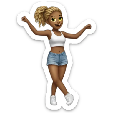 Danseuse de hip-hop  sticker
