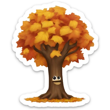 Autumn sticker