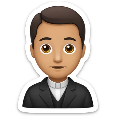 Pastor alemán color negro marrón sticker