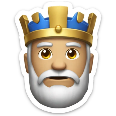 Clash royal King sticker