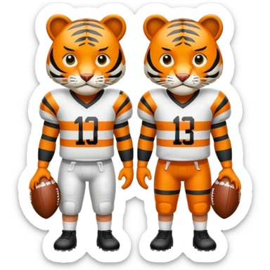 Tigers american football sticker
