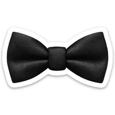 Black men’s bow tie sticker