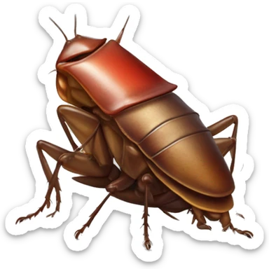cockroach with a mexican hat and dortio in hand sticker