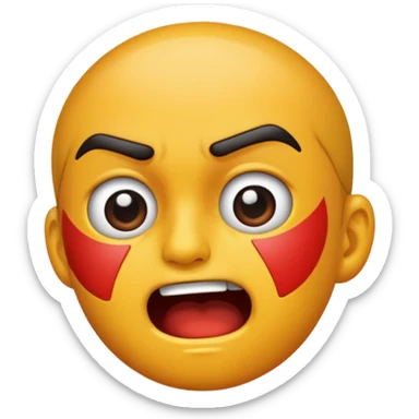 Getting Punched in the face sticker