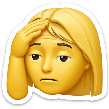 facepalm emoji sticker