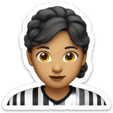 female basketball referee  sticker