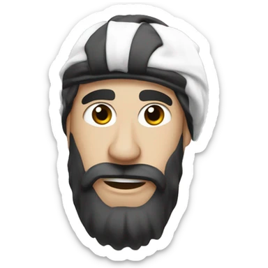 Schwarz weiss Albanien  sticker