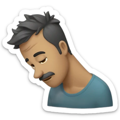 Un gars qui pleure  sticker