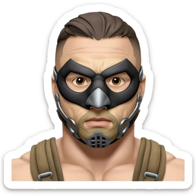 tom hardys bane from batman the dark knight sticker