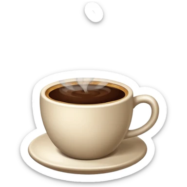 Hot coffee sticker