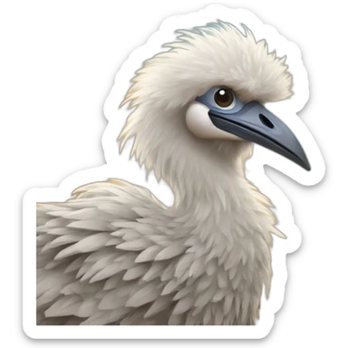 autruche qui cache sa tete dans le sable sticker