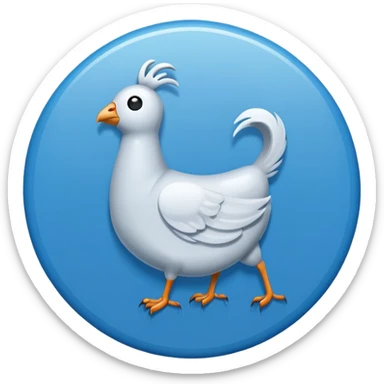 A white tick symbol on blue circle similar to verified badge sticker