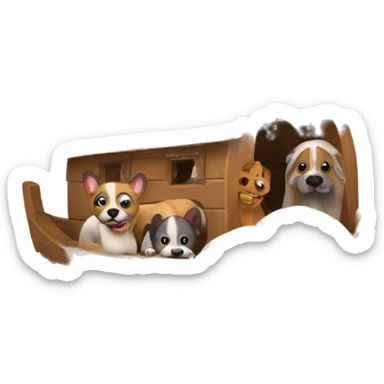 Noah’s ark with tacos sticker