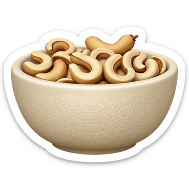 cashew in bowl sticker