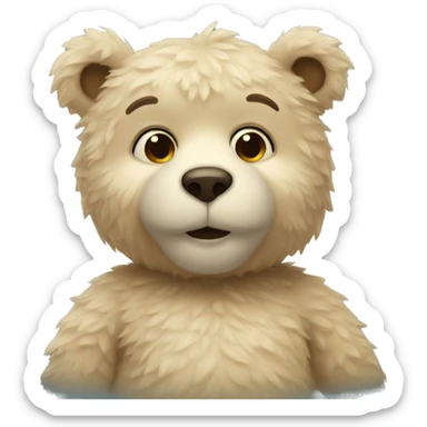 snuggle bear sticker