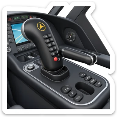 An airbus A380 sidestick in the cockpit sticker