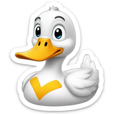 Un canard sticker