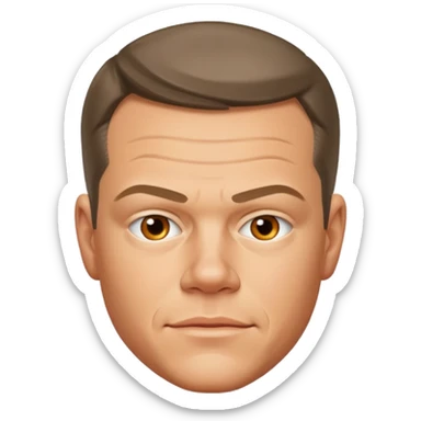 matt damon sticker