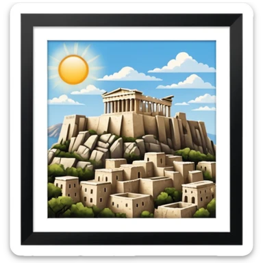 acropolis of athens sticker