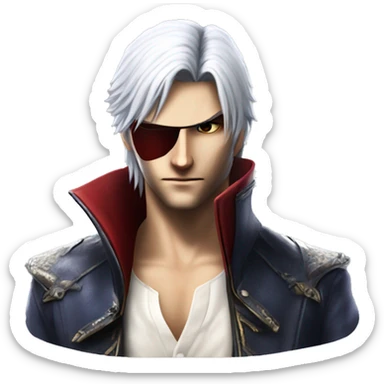 Dante Sparda from game Devil May Cry  sticker