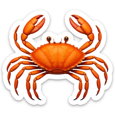 Eight legged crab sticker
