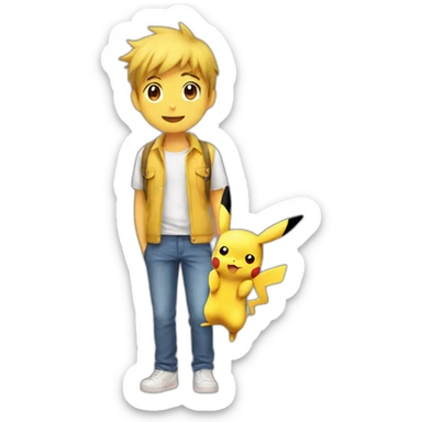 Pikachu avec un sex masculin sticker