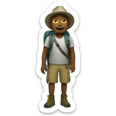 lost in a hike sticker