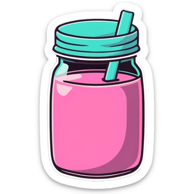 smoothie in a jar sticker