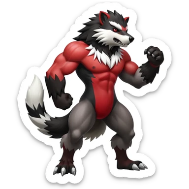 Shiny Obstagoon (full body) sticker